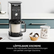 View Ninja CREAMi Deluxe Eis-und Eisgetränkmaschine mit 2 Bechern, 10 Funktionen, macht Eiscreme, Gelato, Sorbet, Frozen Yoghurt, Milchshakes, Slushi & image 4