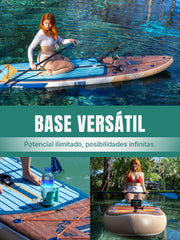 View Niphean (Extra Grande) Tabla Paddle Surf Hinchable para 2+1 Personas/Familia, Paddle Surf con (Apto para Principiantes) Aleta Equilibrada, Funda image 5