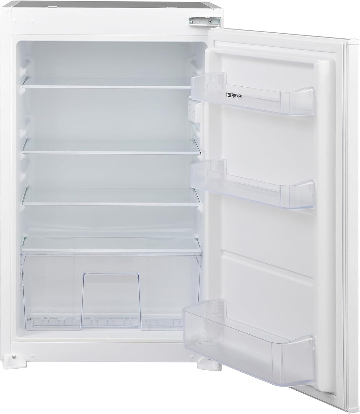 TELEFUNKEN EK88S134E Einbaukühlschrank ohne Gefrierfach 88cm Nische Schlepptür-Technik 126 Liter Nutzinhalt Temperaturregelung Weiß