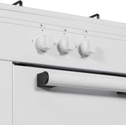 View Aspes Cocina Gas Butano 3 Zonas de Cocción, Blanco AKG3500PB. Control Manual, Quemador WOK triple llama, Compartimento Bombona, Tapa Abatible image 6