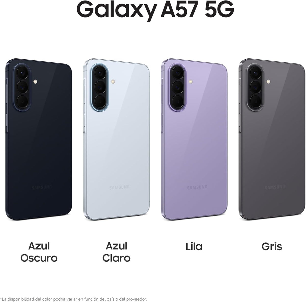 Samsung Galaxy A57 5G, 512GB, Móvil Fino con IA, 8GB, Gran Angular 50MP, Autonomía 2 Días, Batería 5000mAh, IP68, Garantía del Fabricante 3 Años + 1