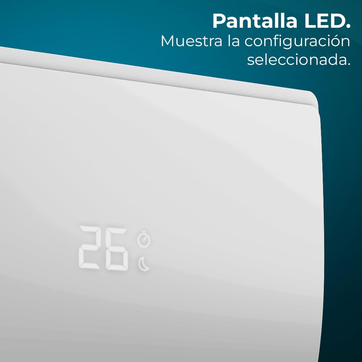 Cecotec Aire Acondicionado Split AirClima 9000 Smartfresh. 9000 BTU, Motor DC, Bomba de Calor, Mando a distancia, Pantalla LED, Sistema Inverter, 5