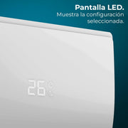 View Cecotec Aire Acondicionado Split AirClima 9000 Smartfresh. 9000 BTU, Motor DC, Bomba de Calor, Mando a distancia, Pantalla LED, Sistema Inverter, 5 image 6
