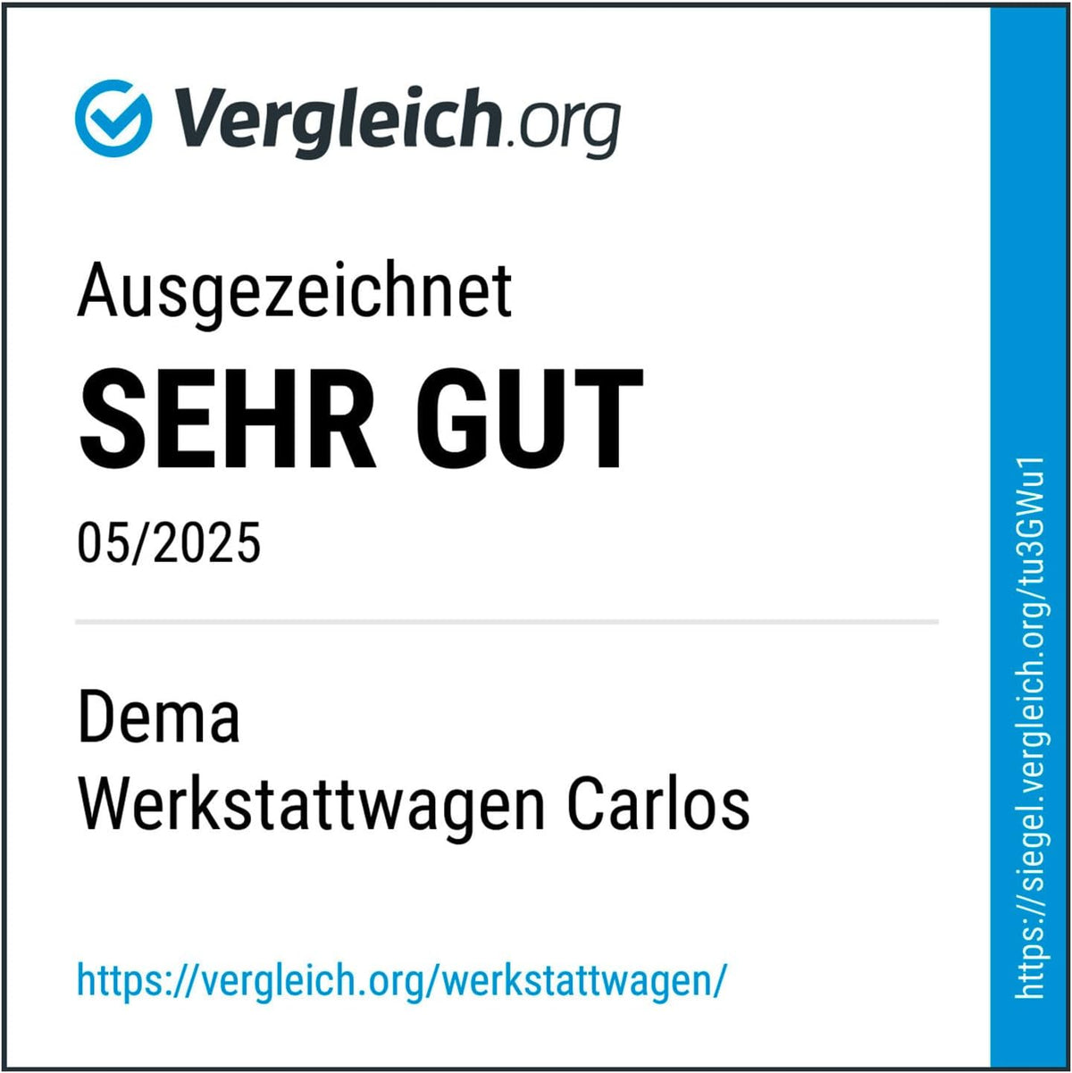 DEMA Werkstattwagen Carlos – 7 Schubladen, pulverbeschichtet, breite Lenkrollen mit Bremsen, Arbeitsplatte, Zylinderschloss – Robuster Werkzeugwagen