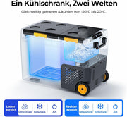 View BougeRV CRD2 V2.0 Kompressor Kühlbox 49L mit Gefrierfach Doppeltür Dualzonen Kühlbox Auto mit Rollen & Griff 12V/24V 230V Camping Kühlschrank image 2