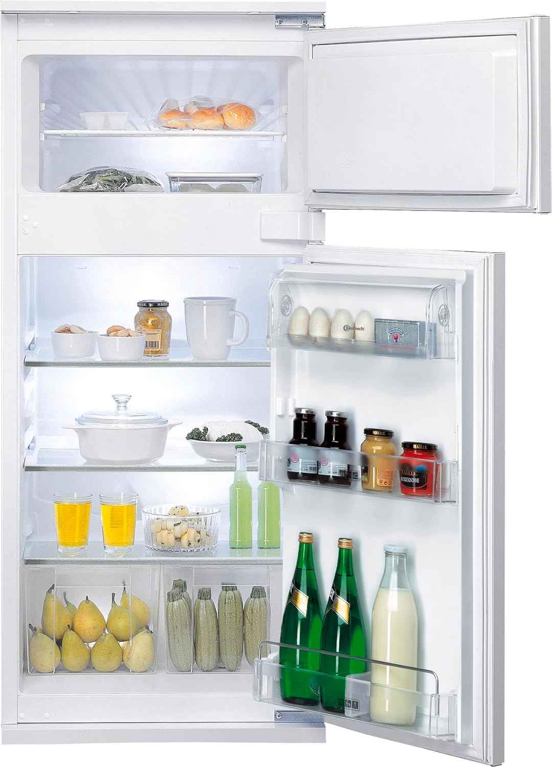 Bauknecht KDI 12S2 Einbau-Kühl-/Gefrierkombination, 173 l, elektronische Temperaturregelung, Abtauautomatik, LED-Beleuchtung, 36 dB leise,