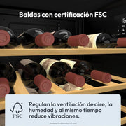 View Candy DiVino CWC058, Vinoteca, 58 Botellas, WiFi, App hOn, Puerta Reversible, 10 Baldas, Tratamiento Anti-UV, Compresor Antivibraciones, Iluminación image 6