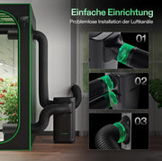 View VIVOSUN Smart Klimaanlage, 7000 BTU, 4-in-1 Funktion mit Temperatur- & Feuchtigkeitssensor, Intelligente Fernbedienung, Ideal für Growzelte und image 3