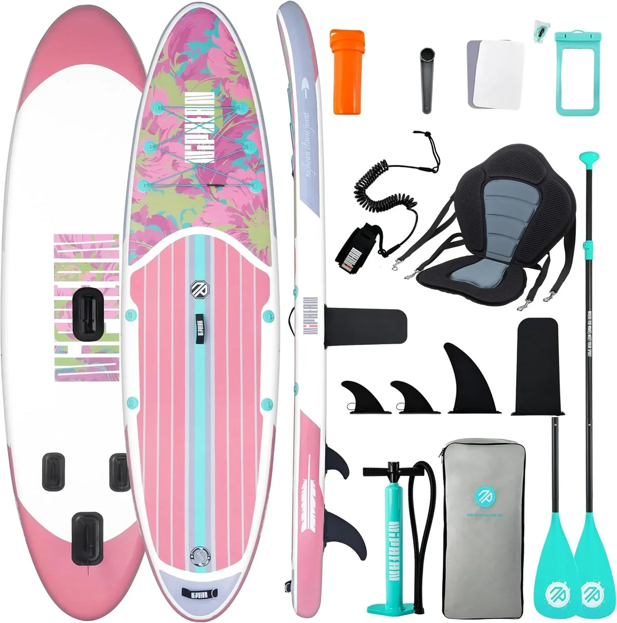 Niphean Tabla Paddle Surf Hinchable para Adultos con Todos los Accesorios, 320cm Paddle Surf Hinchable para Todos los Niveles, Sup Capacidad 200kg