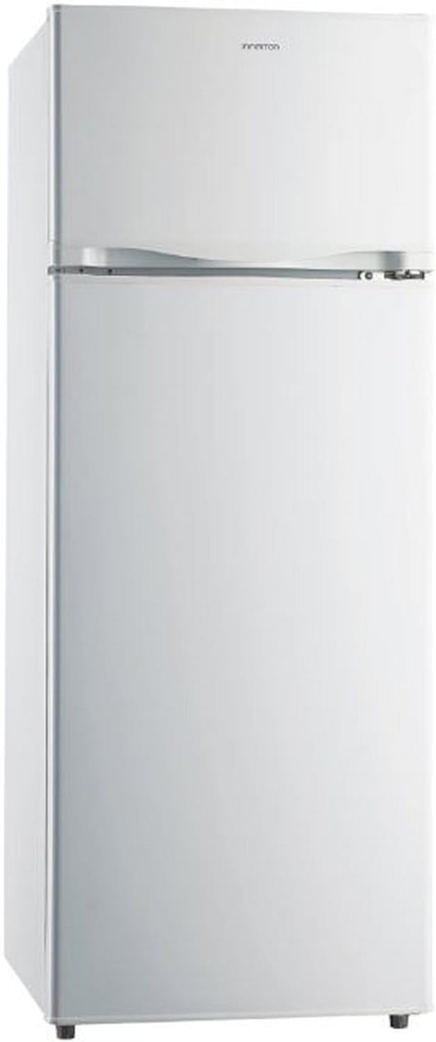 INFINITON Frigorifico Dos Puertas FG-A145B, 200 Litros, 143 cm de Altura, Defrost, LED Interior, E, Diseño con Tirador Integrado, Ancho 55 cm,