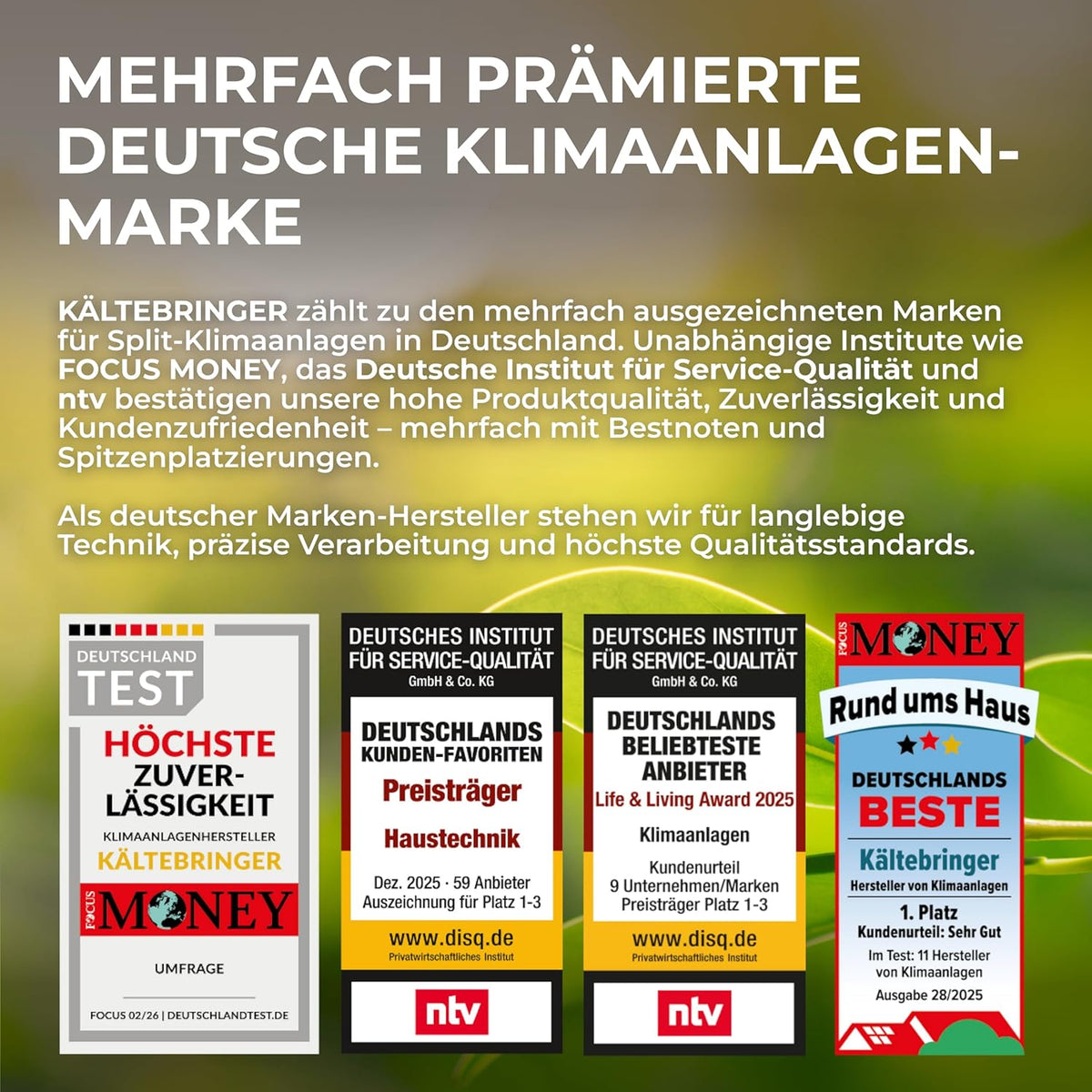 Kältebringer Multisplit Klimaanlage 2 Innengeräte - 18000 BTU - 5,3 kW - Inverter Klimagerät mit Heizfunktion, WiFi und App - sehr leise &
