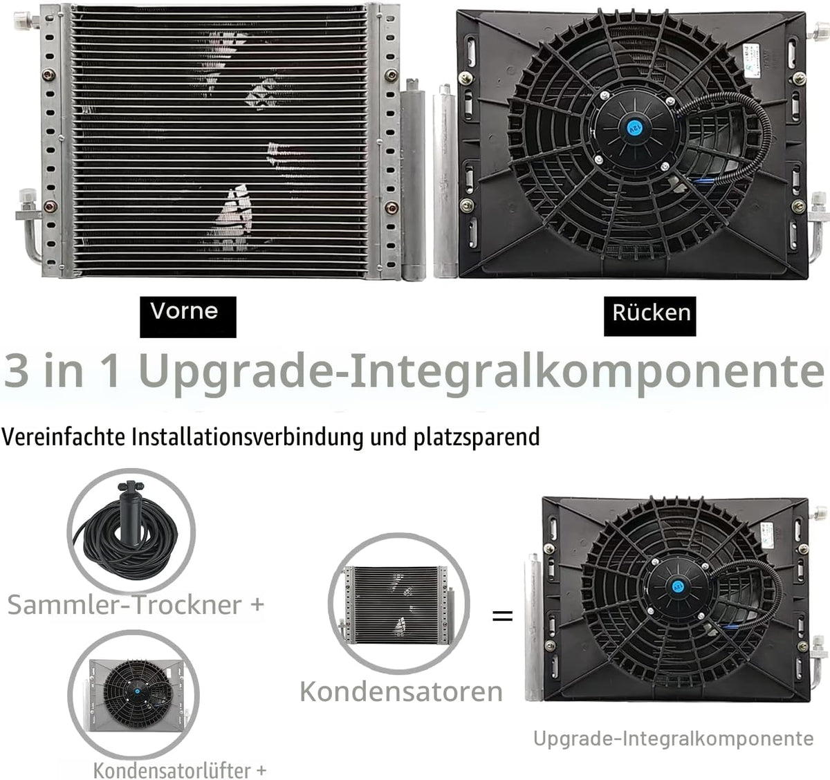 Elektrische Klimaanlage 12 V Unter-Armaturenbrett-Klimatisierungs-Kit 12 Volt Universal-Auto-Klimaanlage Geeignet für Van, Auto, Wohnmobil, LKW, Boot,