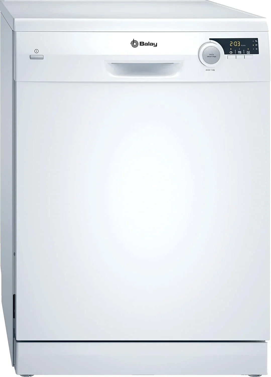 Balay - Lavavajillas de libre instalación, 60 cm, 12 servicios, Auto Diario, Pausa+Carga, ExtraSilencio, Blanco, 3VS506BP