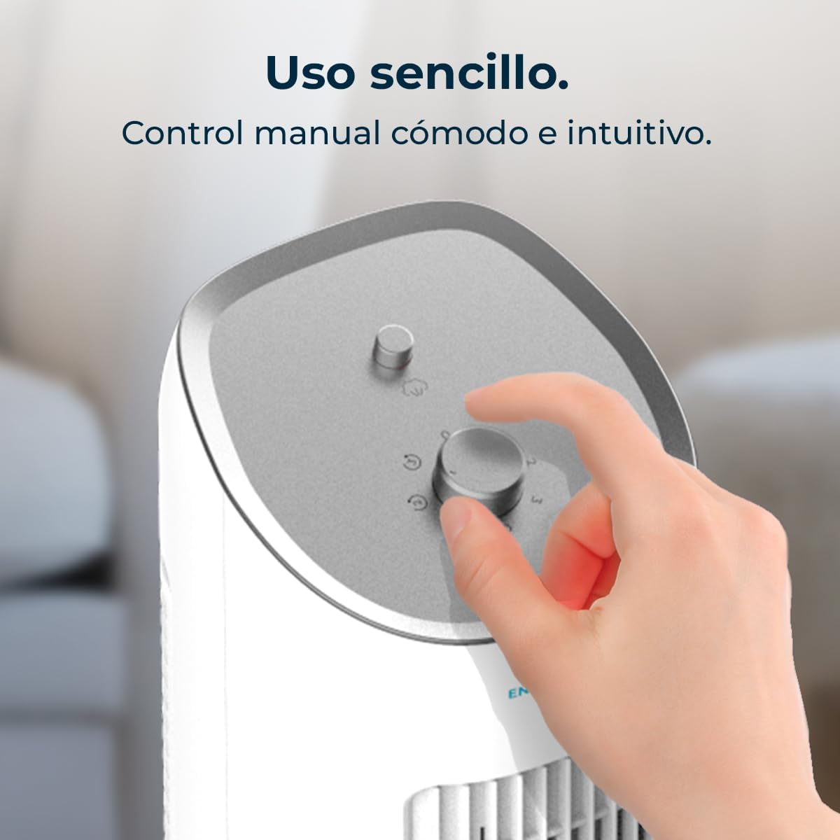 Cecotec Climatizador Evaporativo EnergySilence 2000 SkyCool. 60W, Depósito de 3L, Compatible con Aceites esenciales, 3 Velocidades, Oscilación de 50o,