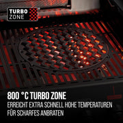View Enders Gasgrill Monroe Pro 4 SIKR Turbo Shadow inkl. Seargrate, 4-Brenner, mit Kocher, Infrarot-Heckbrenner, PanoVision Sichtfenster, Gussrost, image 2