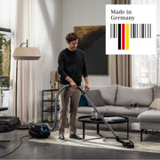 View Siemens Staubsauger mit Beutel Q5.0 Extreme silencePower VSQ5X1230, Bodenstaubsauger, 850 W, schwarz & Swirl S 73 MicroPor Plus Staubsaugerbeutel, 4 image 3