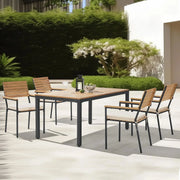 View 2025 Conjunto de jardín de madera de acacia Rhodos – Elegancia natural y confort para 4 personas image 2