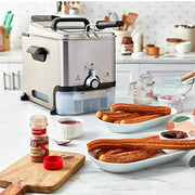View Ultimate Steel Deep Fryer with Basket 3.5 Liter Oil and 2.6 Pound Food Capacity image 2