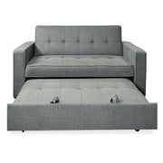 View Sofá Cama De 2 Plazas Modelo Vienna Con Reposabrazos, Gris, Diseño Moderno, Práctico Y Funcional image 2