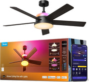 View Govee Deckenventilator mit Beleuchtung RGBIC, Ø132cm Smart Leise Deckenventilator mit Licht und Fernbedienung, 2800 lm, Reversibler DC Motor, image 1