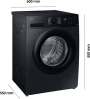 View Waschmaschine, 9 kg, 1.400 U/min, EEK: A, Mikroplastik-Programm, Ecobubble, 14 Programme, WiFi SmartControl, Schwarz, WW90CGC04AABEG image 2