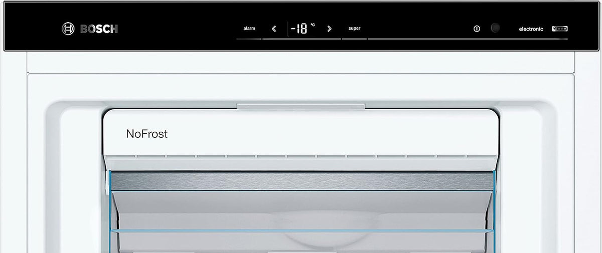 Bosch GSN54AWCV Serie 6 - Congelador XXL (176 x 70 cm, extra ancho, 327 L, NoFrost nunca más descongelar, iluminación LED uniforme, espacio para