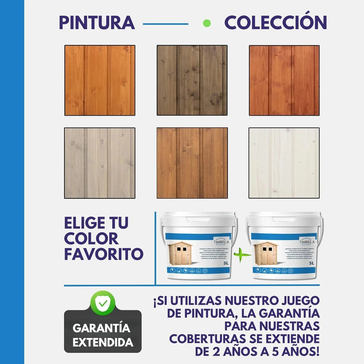 TIMBELA Caseta de jardín de Madera de 6 m2 - Cobertizo Jardin Exterior con Suelo, Ventana, Puerta Doble - Cabaña de jardín para Trabajar en casa - con