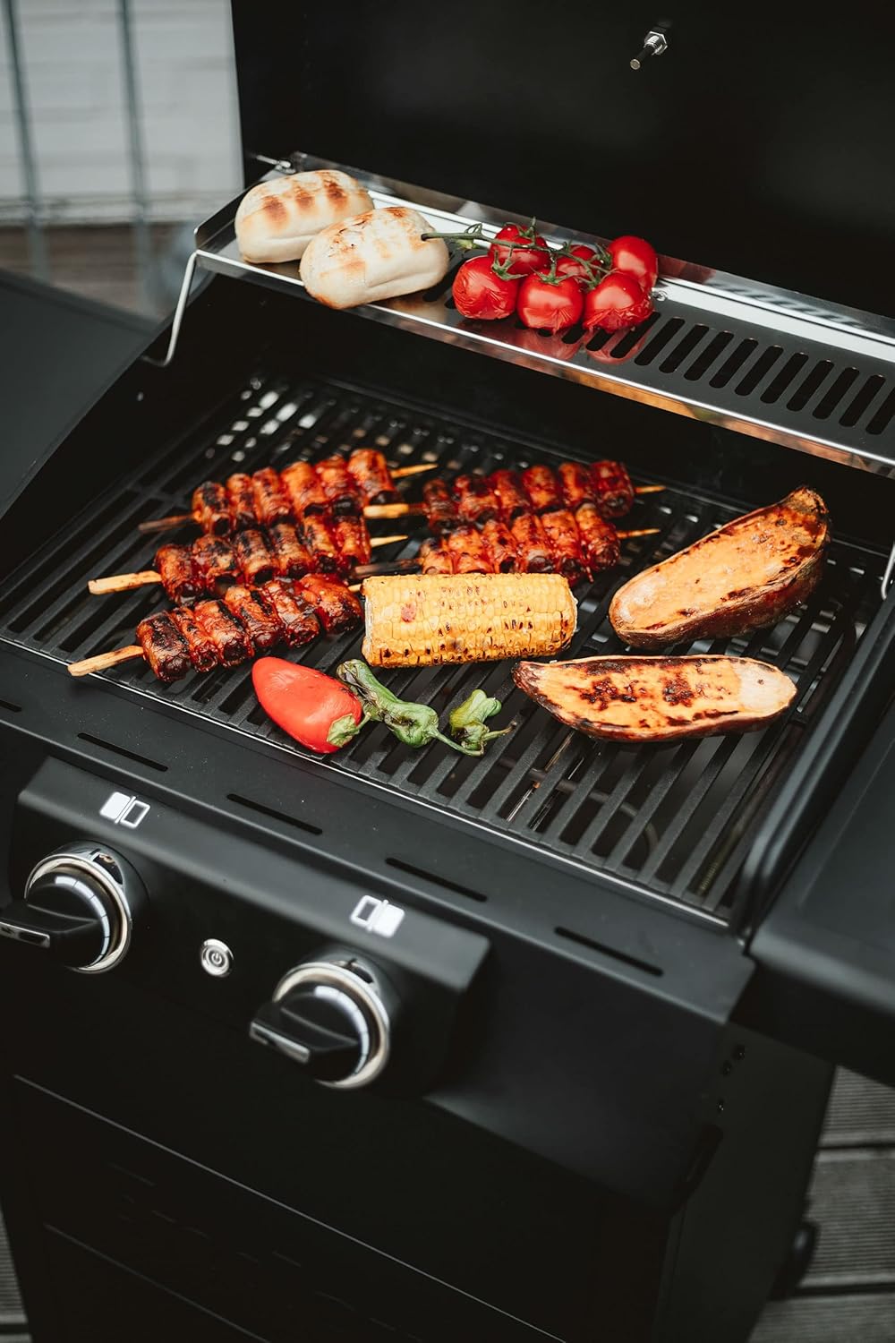 Enders Elektrogrill eCRAVE 2, mit Gussrost, Grillwagen mit viel Stauraum, SIMPLE CLEAN Reinigungssystem, 2 leistungsstarke Heizelemente, formstabile