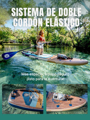 View Niphean (Extra Grande) Tabla Paddle Surf Hinchable para 2+1 Personas/Familia, Paddle Surf con (Apto para Principiantes) Aleta Equilibrada, Funda image 6