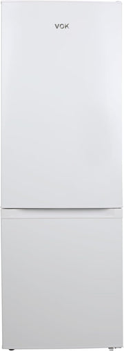 View VOK Frigorífico Combi 154L EVR-154DEW, 142 cm Altura x 48,3 cm Ancho, Clase E, Bajo Nivel Sonoro 39 dB, Puerta Reversible, Estanterías Cristal image 1