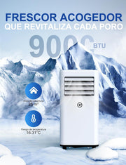 View Aire Acondicionado Portátil 9000 BTU, 4 en 1 image 2