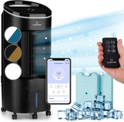 View Klarstein Luftkühler mit Wasserkühlung, Leiser 4-in-1 Verdunstungskühler, Luftbefeuchter, Ventilator & Nachtmodus, Mobile Klimageräte Luftkühler 7L, image 4