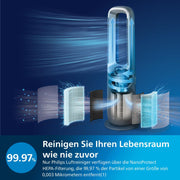 View Philips Air Performer 3-in-1: Luftreiniger, Heiz- und Kühlgebläse - Reinigt 70 m², Entfernt 99,97% der Allergene und Schadstoffe. HEPA-Filter, image 6