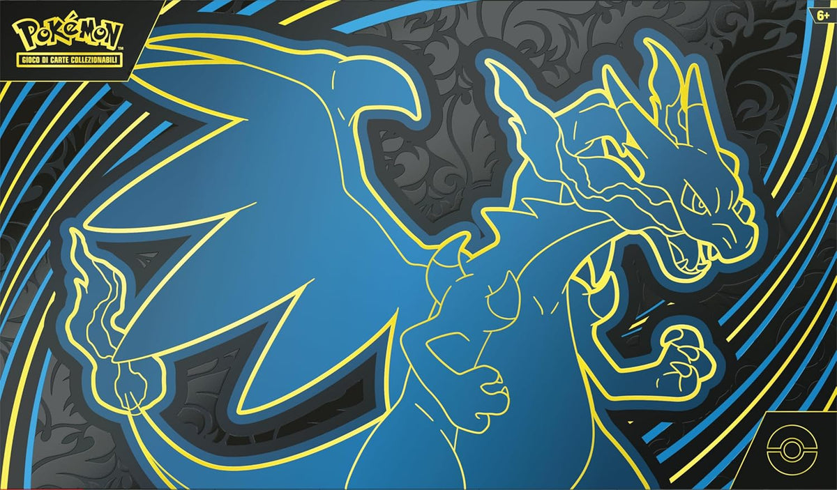Pokémon: Colección Ultra Premium Mega Charizard X-ex del JCC Pokémon (Dos Cartas promocionales holográficas, 18 Sobres de expansión y Accesorios